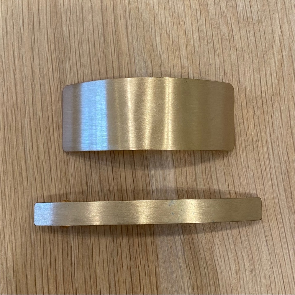 H&M Gold Bar Hair Clips Set of 2